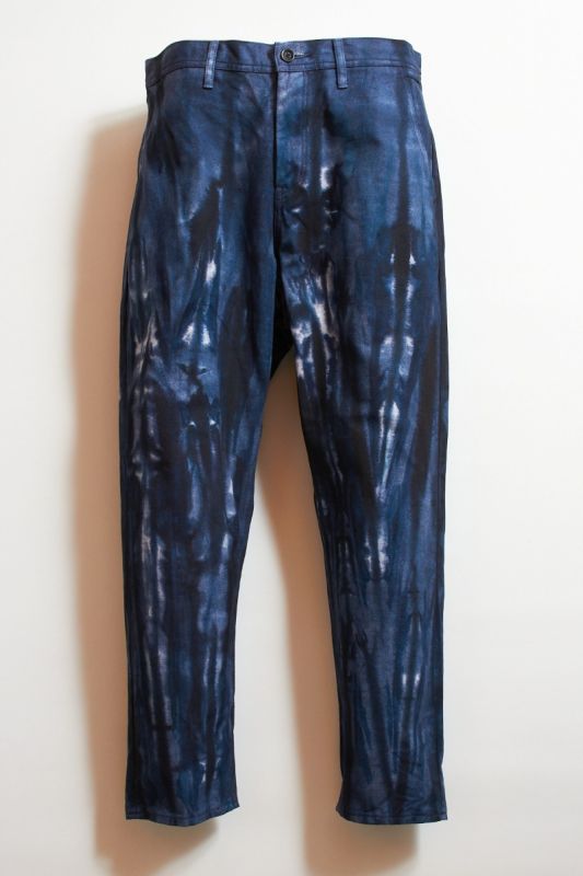 TIE DYE TAPERED PANTS NAVY 21AW