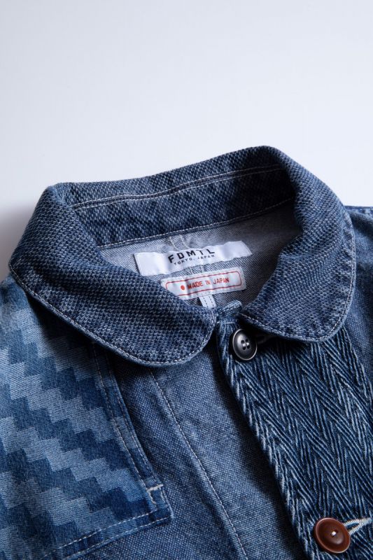 PATCHWORK COVERALL JACKET 3YR WASH 22SS