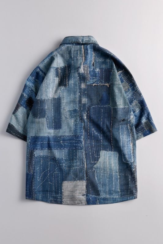 PRINTED PATCHWORK S/S SHIRT BORO 23SS