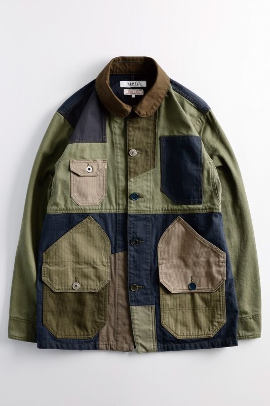 PATCHWORK COVERALL RINSE KHAKI 23SS