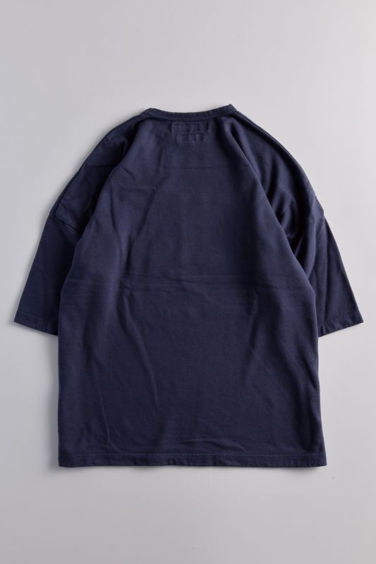 F PATCH WIDE SWEAT TEE NAVY