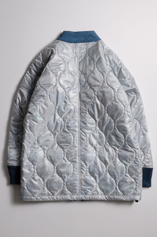 QUILTED HAORI JACKET BLUE